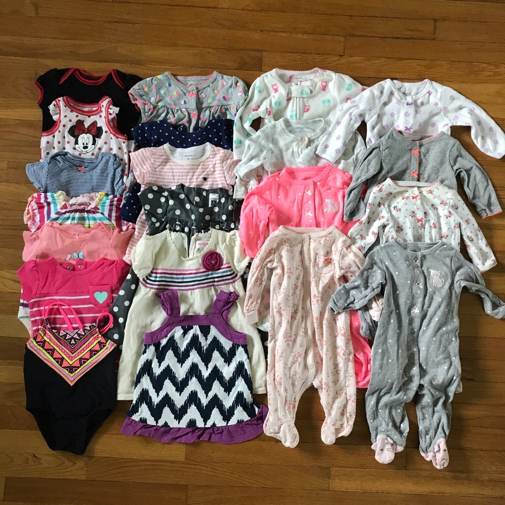Lot of 22 Pieces- Baby Girl 6 Month Clothing Lot